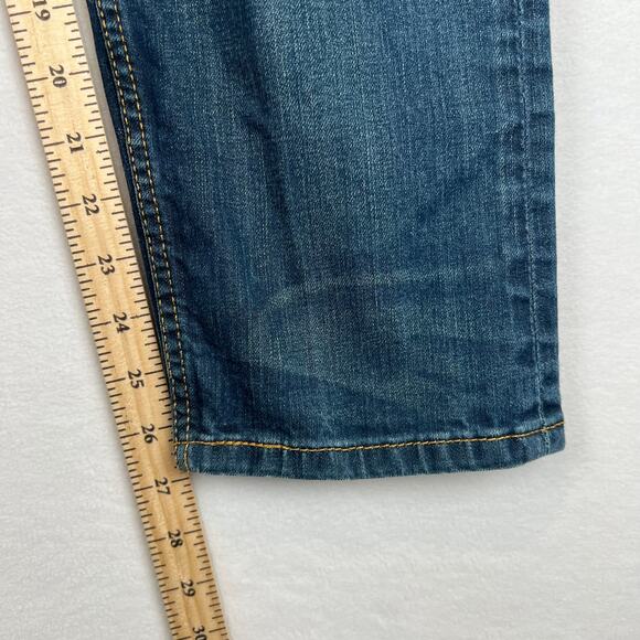 Levis‎ 502 Jeans Mens 34x30 Blue Regular Tapered Mid Rise Dark Wash Denim - Picture 6 of 10